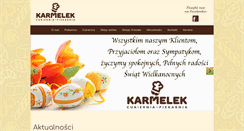 Desktop Screenshot of karmelek.pl